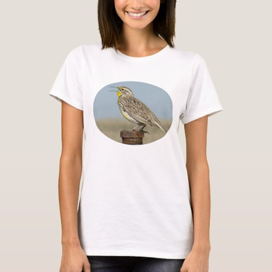 B42 Westelijke Weideleeuwerik T-shirt (Voorkant)