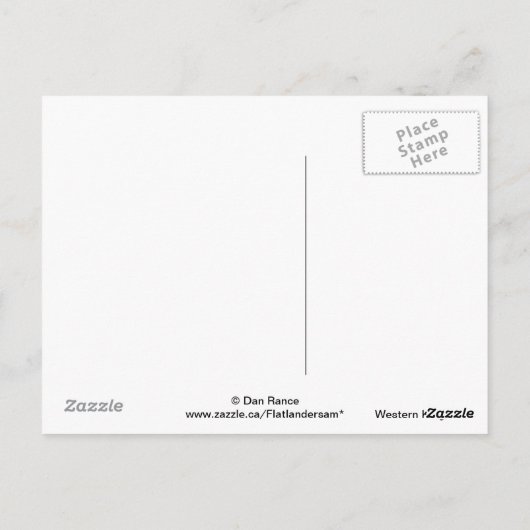 B45 Western Kingbird Briefkaart (Achterkant)