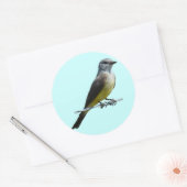 B45 Western Kingbird Ronde Sticker (Envelop)