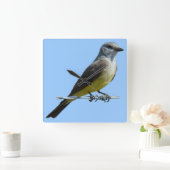 B45 Western Kingbird Vierkante Klok (Huis)
