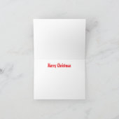 B48 Geese Over Frozen River Christmas Card Bedankkaart (Binnen)