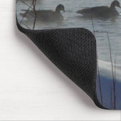 B49 Canadese ganzen op de bevroren rivier Muismat (Hoek)