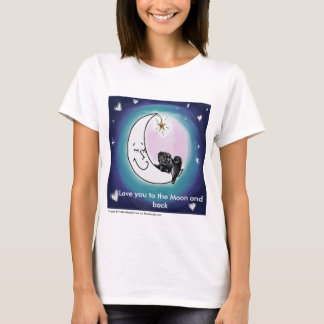 B4 Hou van je bij de maan en achter t-shirt