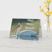 B4 Witte Pelikaan Kaart (Gele Bloem)