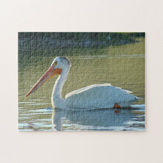 B4 Witte Pelikaan Legpuzzel (Horizontaal)