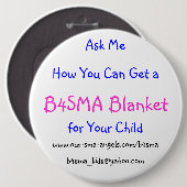 B4SMA "Ask"-Button Ronde Button 6,0 Cm (Voorkant /achterkant)