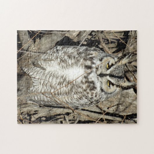 B51 Great Horned Owl Legpuzzel (Horizontaal)