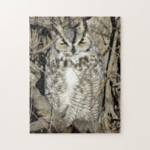 B51 Great Horned Owl Legpuzzel (Verticaal)