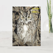 B51 Grote Gehoornde Uil Kaart (Voorkant)