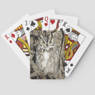 B51 Grote Gehoornde Uil Pokerkaarten
