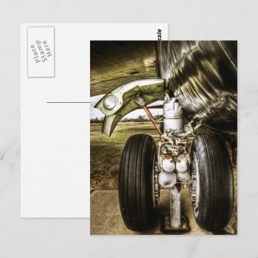 B52 Bomber-landinggestel Briefkaart (Voorkant / Achterkant)