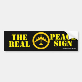 B52 De Bumpersticker voor het echte vredesteken