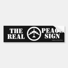 B52 De Bumpersticker voor het echte vredesteken
