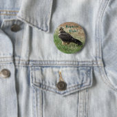 B52 Swainson's Havik Ronde Button 5,7 Cm (In situ)