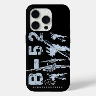 B52 USAF zware bommenwerper vliegtuig telefoonhoes iPhone 15 Pro Case