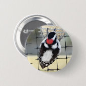 B53 Kleine Bonte Specht Ronde Button 5,7 Cm (Voorkant /achterkant)