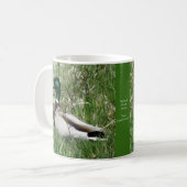 B55 Wilde Eend Woerd in het Gras Koffiemok (Voorkant links)