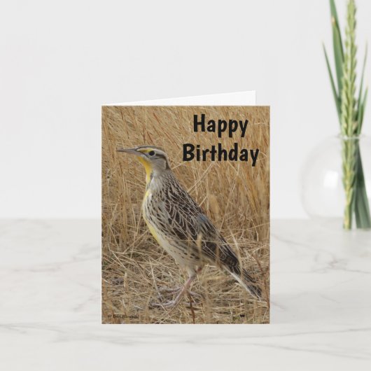 B57 Westelijke weideleeuwerik Feestdagen Kaart (Voorkant)