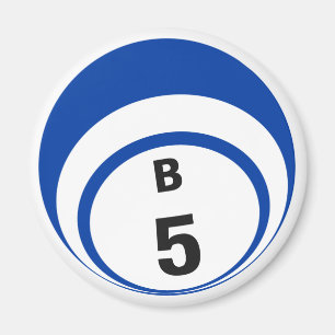 B5 Bingo ball fridge magnet