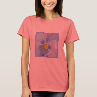 b5 Bleke Blauwe Pansy T-shirt