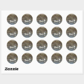 B5 Pijlstaartwoerd Ronde Sticker (Vel)