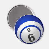 B6 bingobal magneet (Voorkant / Achterkant)