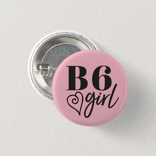 B6-meisje - Flair Pin Ronde Button 3,2 Cm (Voorkant /achterkant)