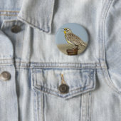 B6 Westelijke weideleeuwerik Ronde Button 5,7 Cm (In situ)