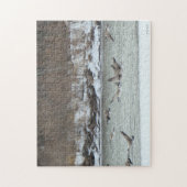 B7 Canadese ganzen in vlucht Legpuzzel (Verticaal)