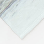 B7 Canadese ganzen over bevroren rivier Fleece Deken (Hoek)