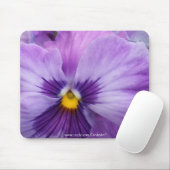 b7 Paarse Lavender Pansy Muismat (Met muis)