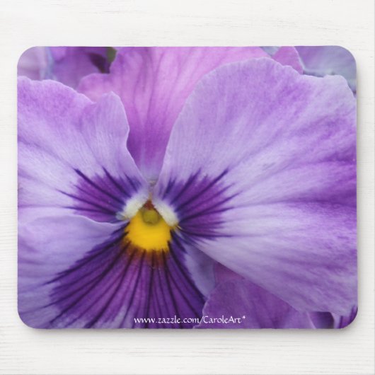 b7 Paarse Lavender Pansy Muismat (Voorkant)