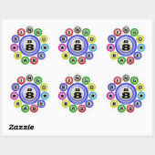 B8 Bingo Babe Ronde Sticker (Vel)