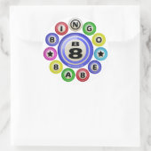 B8 Bingo Babe Ronde Sticker (Tas)