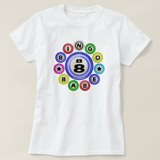 B8 Bingo Babe T-shirt (Design voorkant)