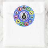 B8 Bingo Ronde Sticker (Tas)