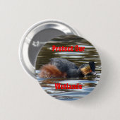 B8 Kuifduiker baltsend Ronde Button 5,7 Cm (Voorkant /achterkant)