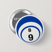 B9 Bingo Ball-knop Ronde Button 5,7 Cm (Voorkant /achterkant)