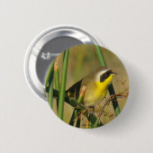 B9 Geelkeelzanger Ronde Button 5,7 Cm (Voorkant /achterkant)