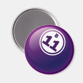 B 11 BINGO BALL MAGNEET (Voorkant / Achterkant)
