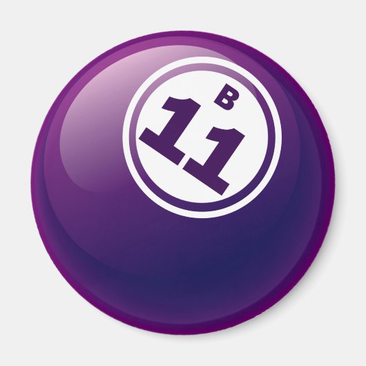 B 11 BINGO BALL MAGNEET (Voorkant)