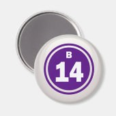 B-14- BINGOBAL MAGNEET (Voorkant / Achterkant)