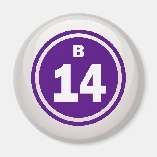 B-14- BINGOBAL MAGNEET (Voorkant)