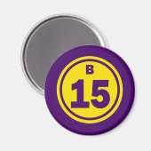 B-15 BINGO BAL MAGNEET (Voorkant / Achterkant)