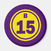 B-15 BINGO BAL MAGNEET (Voorkant)