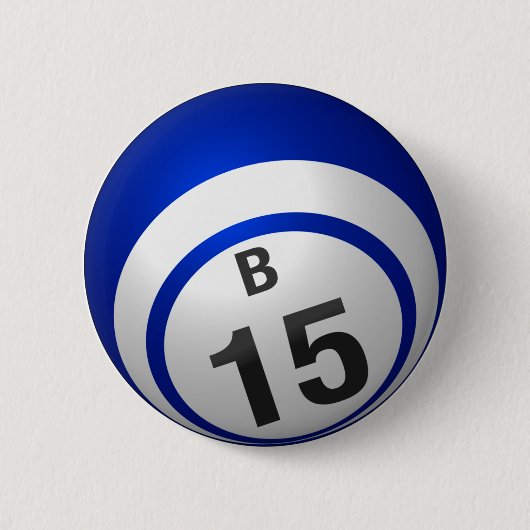 B 15 bingo knoop ronde button 5,7 cm (Voorkant)