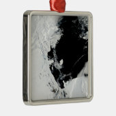 B-15J ijsberg op het Ross-Zee, Antarctica Metalen Ornament (Rechts)