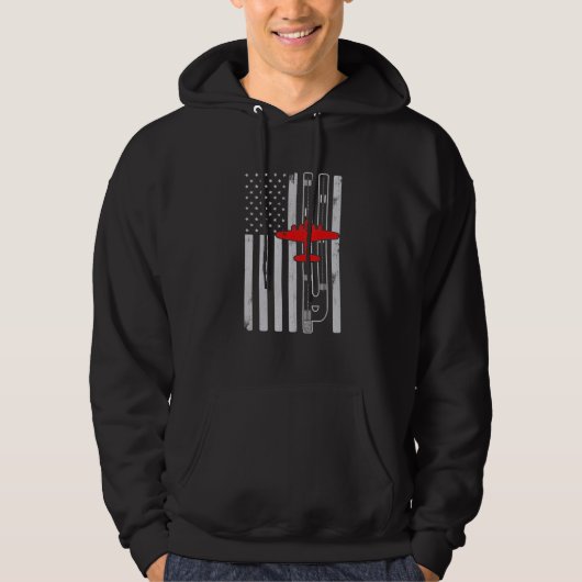 B-17 Amerikaanse vliegbaan vliegend vliegtuig Hoodie (Voorkant)
