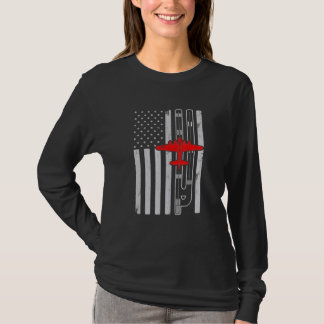 B-17 Amerikaanse vliegbaan vliegend vliegtuig T-shirt