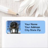 B-17 Bomber Nose Adresetiketten Etiket (Insitu)